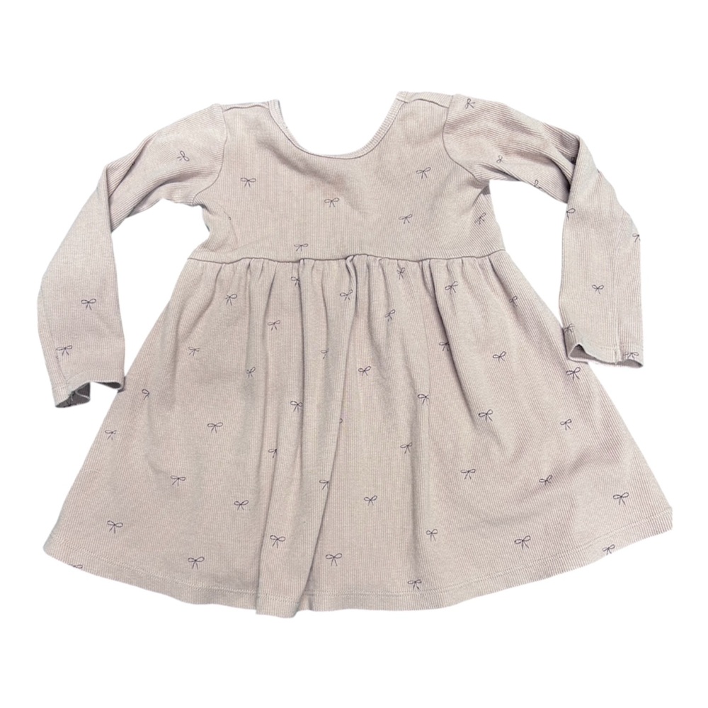 Quincy May Bow Scoop Neck Dress 2-3 T